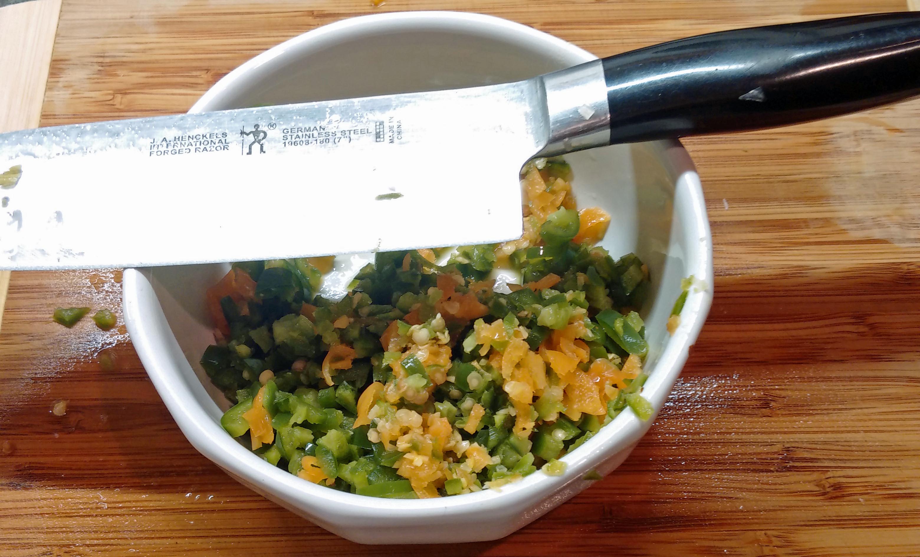 Hot Peppers, Chopped